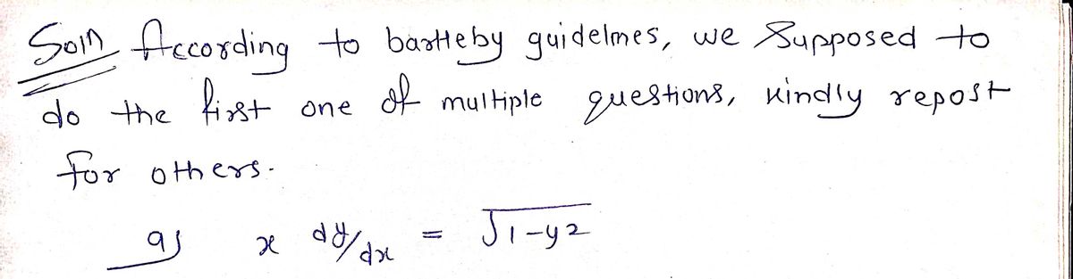 Calculus homework question answer, step 1, image 1