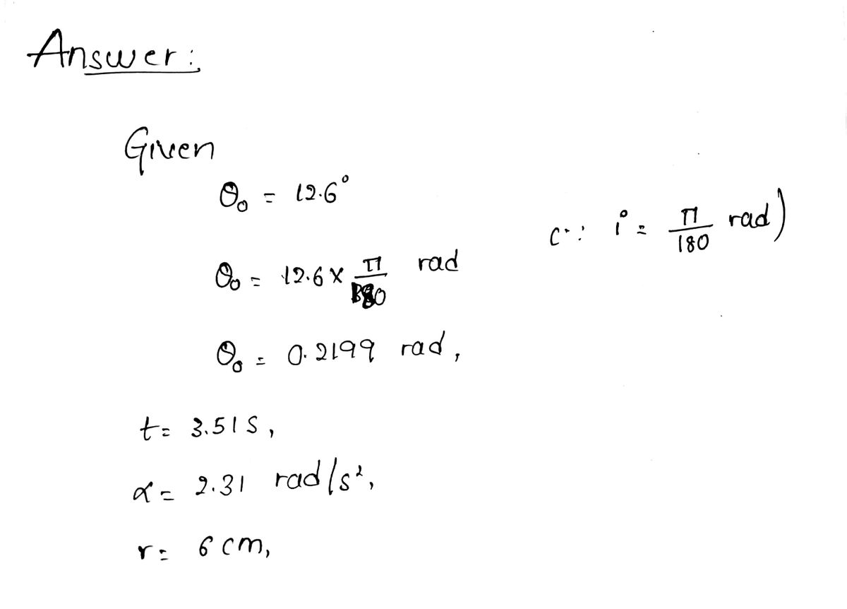 Physics homework question answer, step 1, image 1