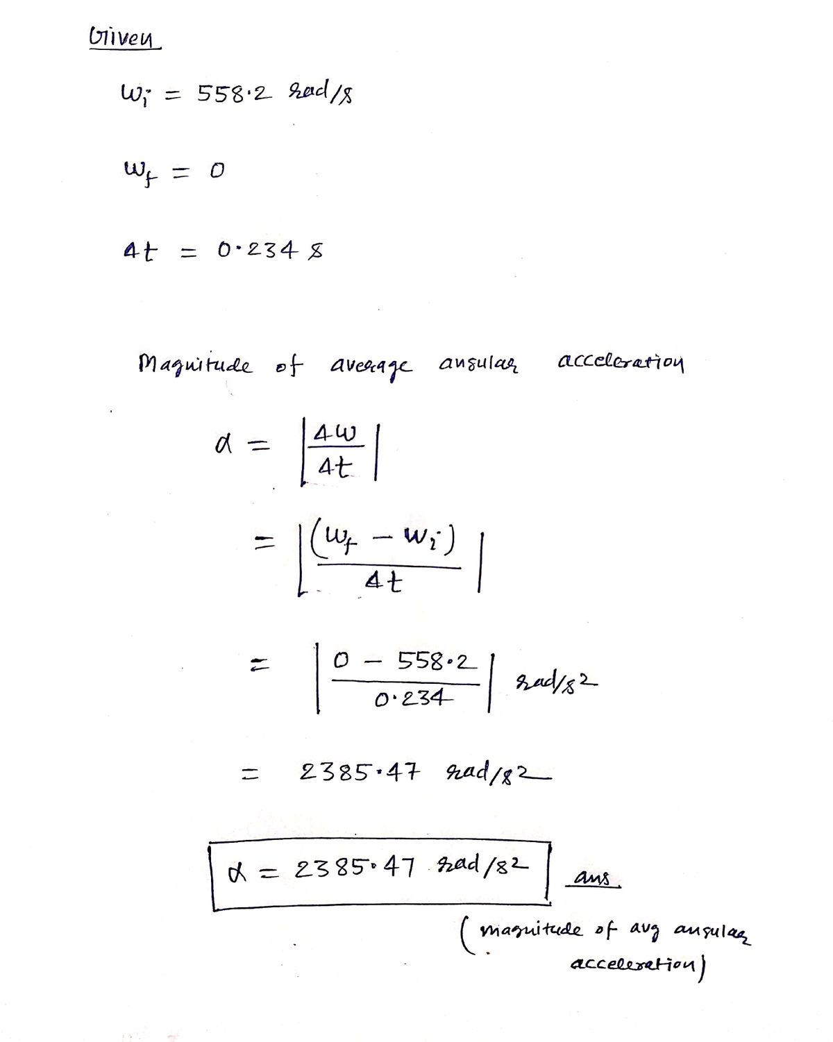 Physics homework question answer, step 1, image 1