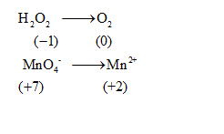 Answered: Is H2O2 + MnO4- + H+ → O2 +… | bartleby