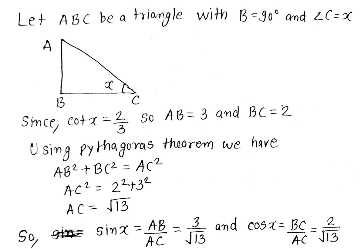 Answered: w/N Find sin2x and cos2x given cot x x… | bartleby