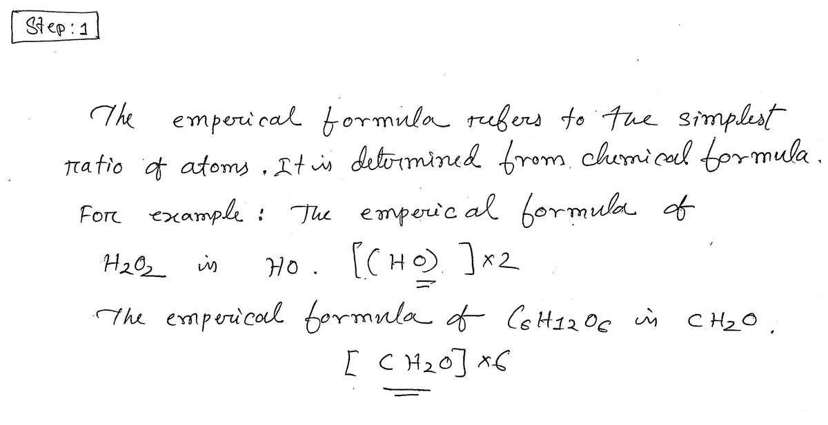 Chemistry homework question answer, step 1, image 1