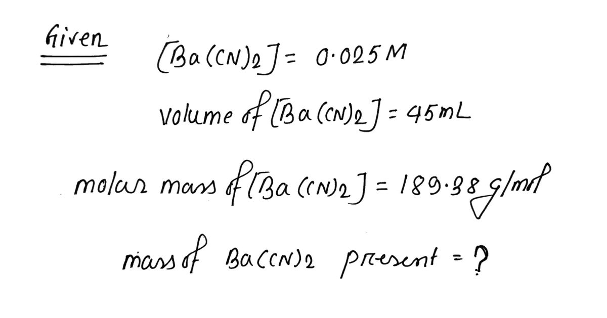 Chemistry homework question answer, step 1, image 1