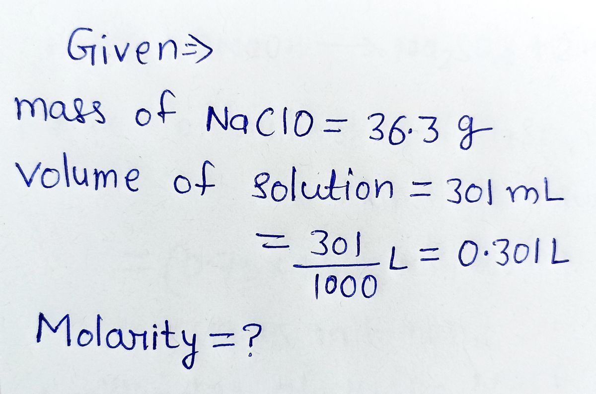 Chemistry homework question answer, step 1, image 1