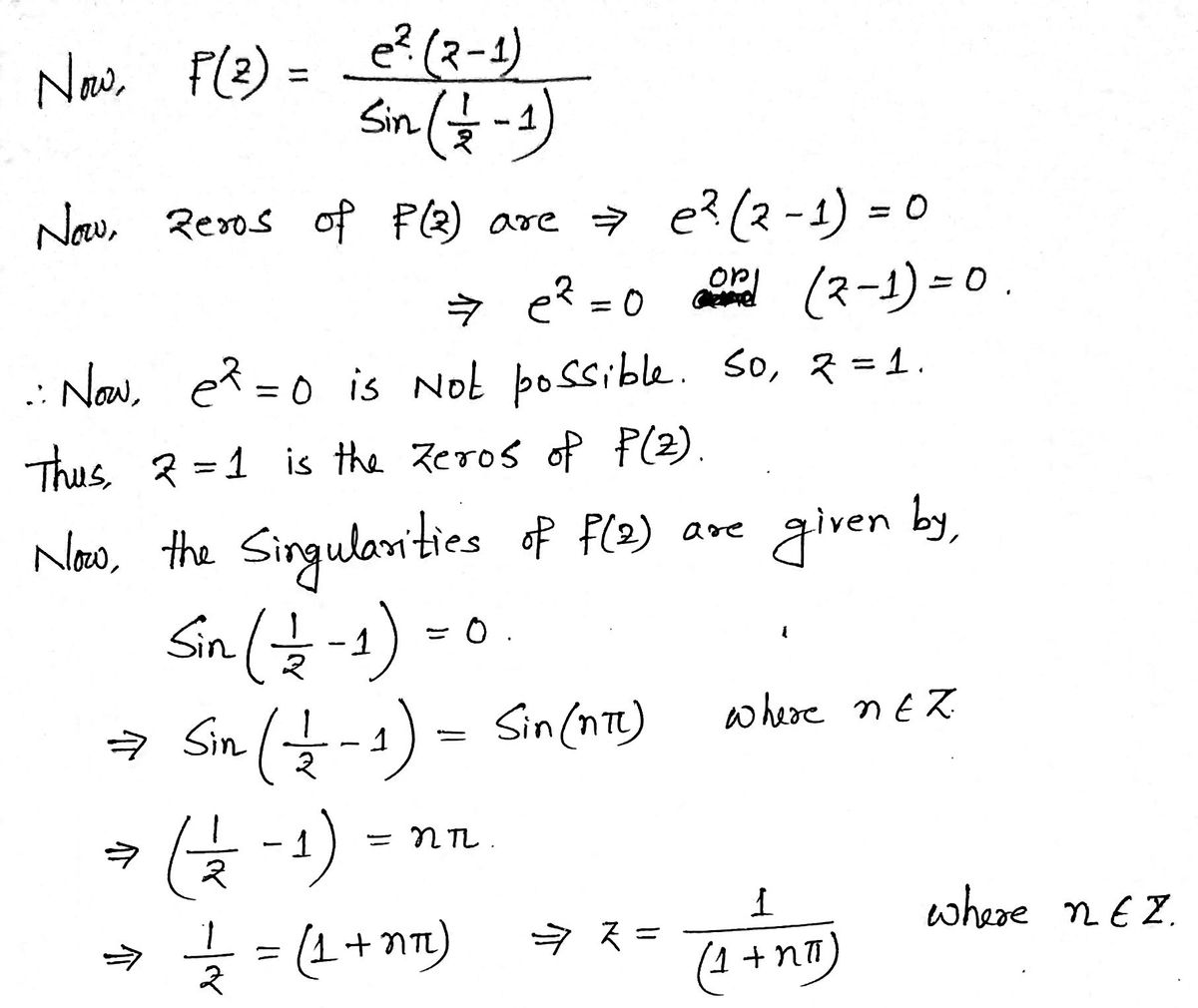 Advanced Math homework question answer, step 1, image 1