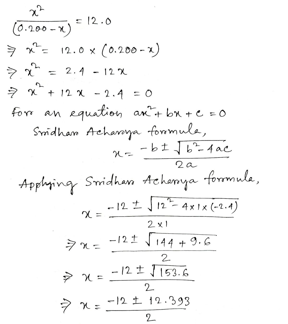 Chemistry homework question answer, step 1, image 1