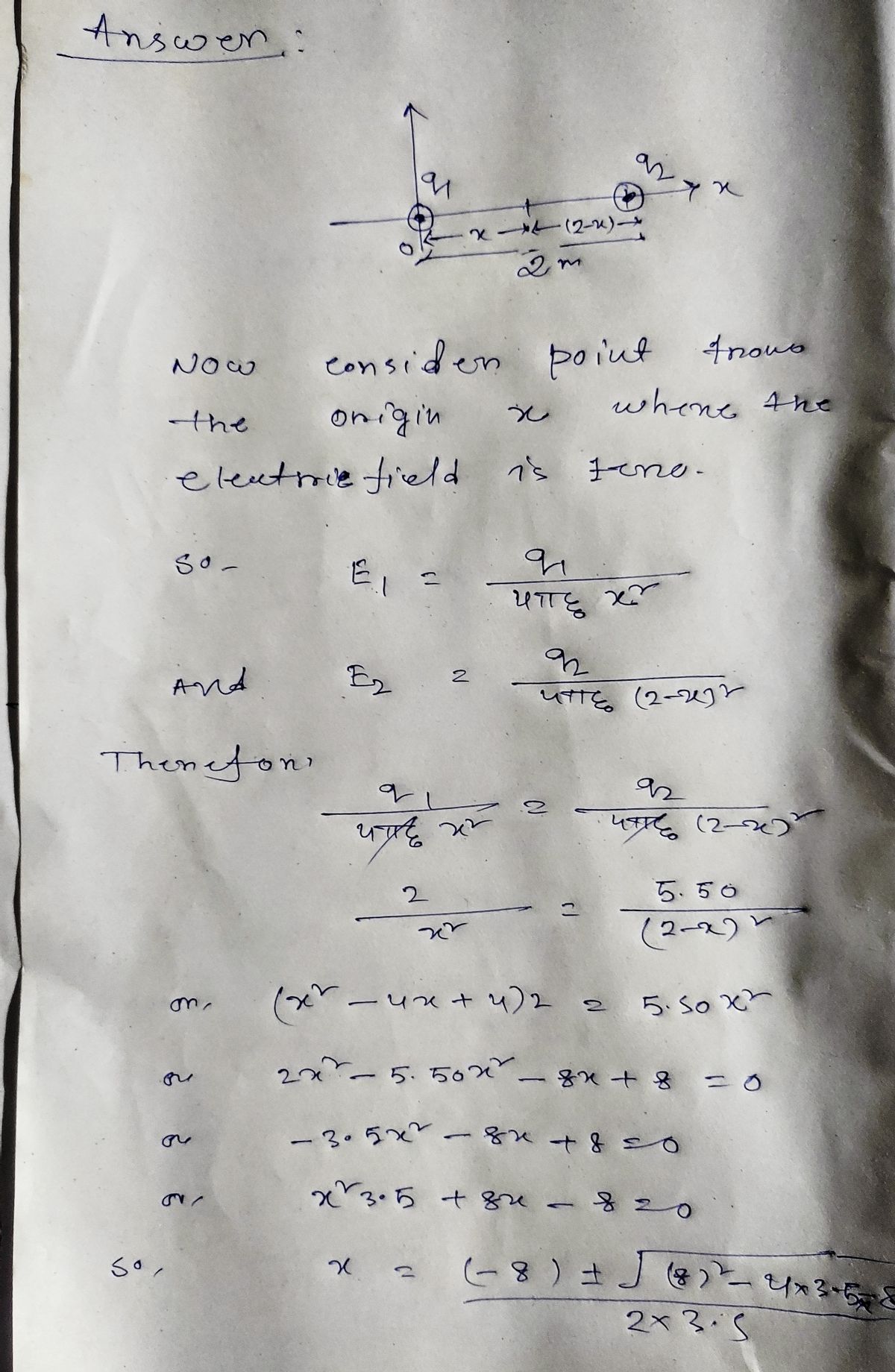 Physics homework question answer, step 1, image 1