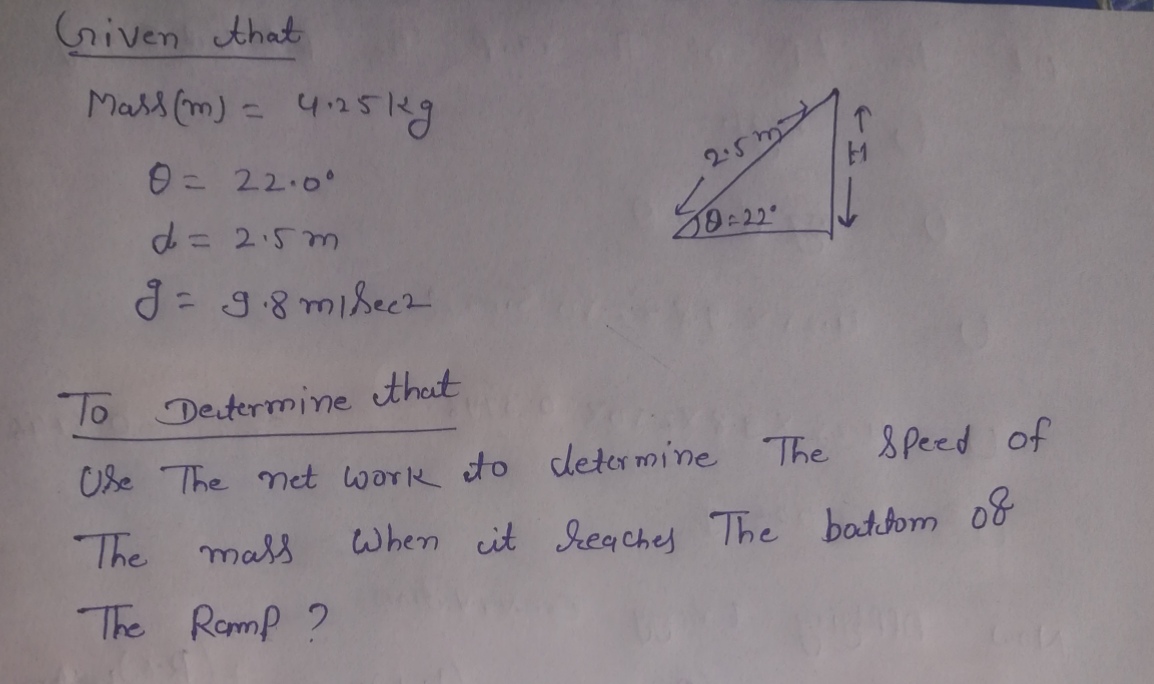 Physics homework question answer, step 1, image 1