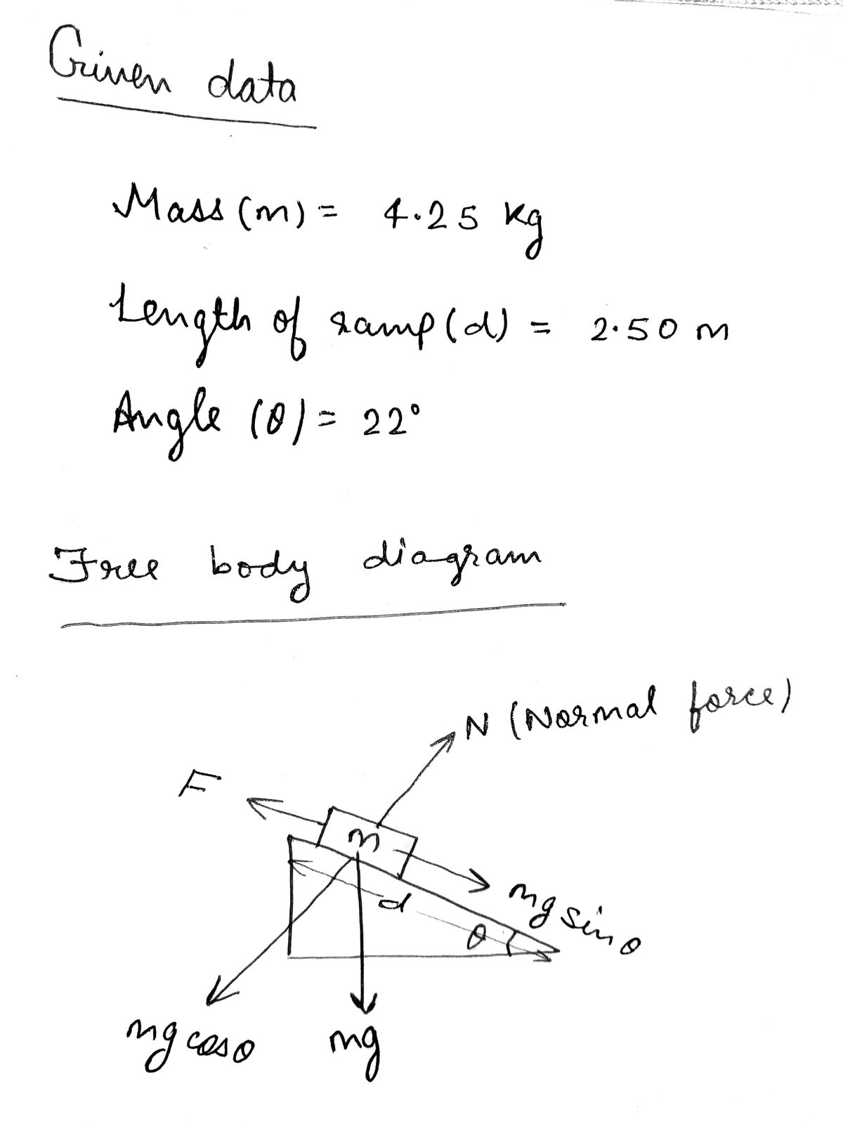 Physics homework question answer, step 1, image 1