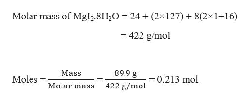 Answered One of the hydrates of MgI2 is… bartleby