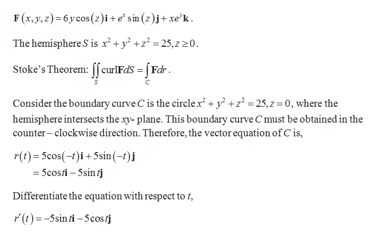 Answered Use Stokes Theorem To Evaluate Curl F Bartleby