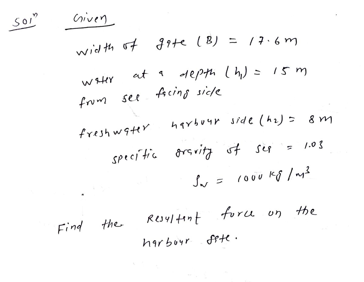 Civil Engineering homework question answer, step 1, image 1