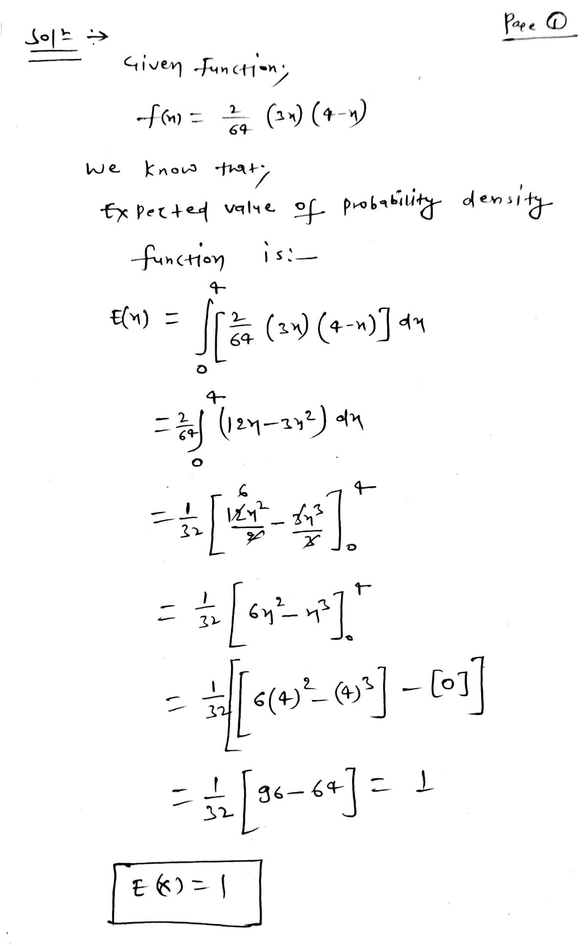 homework probability expected value answers