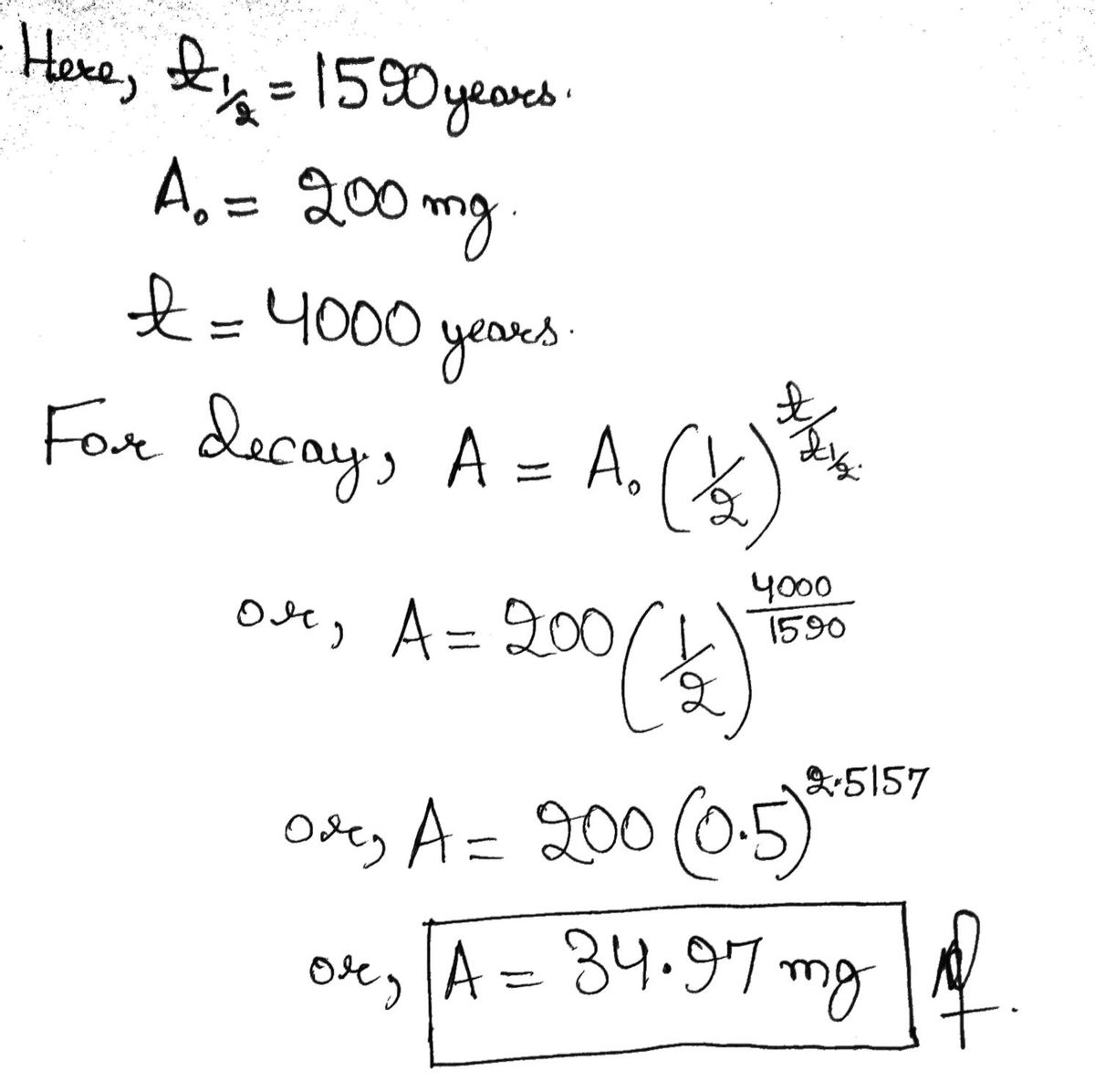 Physics homework question answer, step 1, image 1