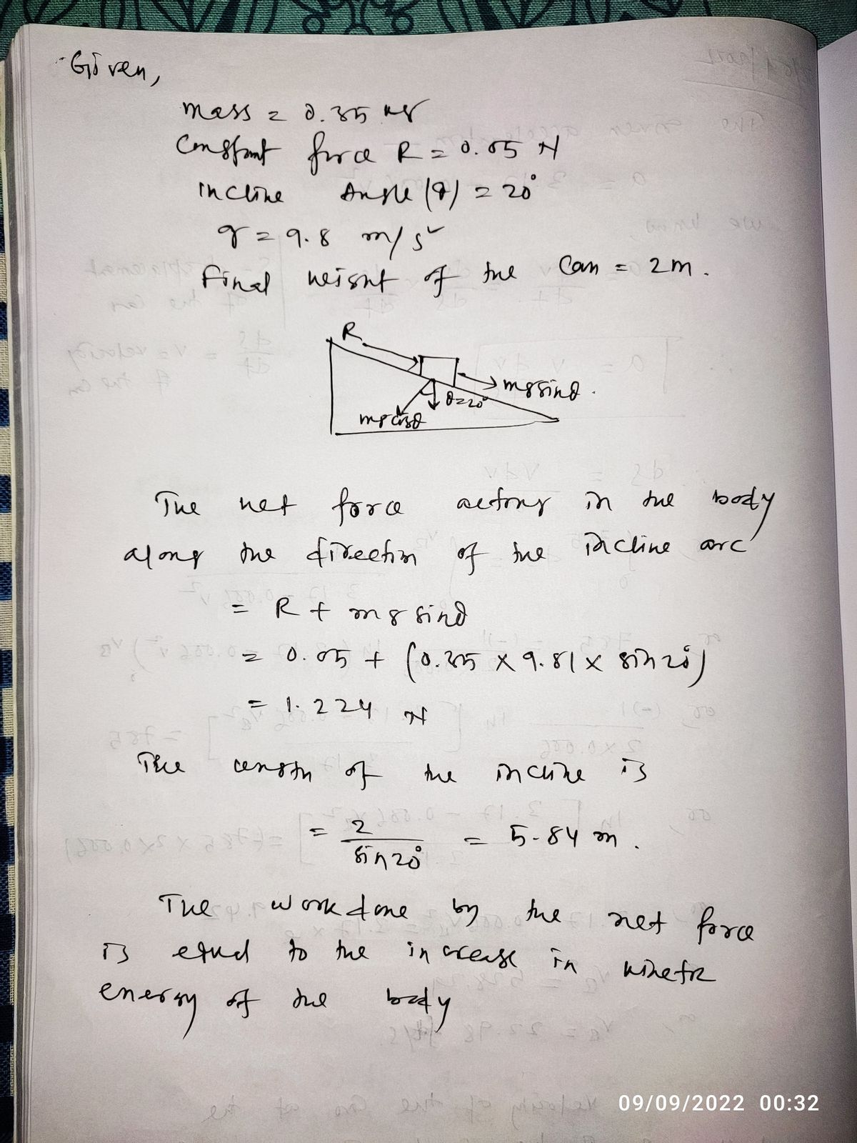 Physics homework question answer, step 1, image 1