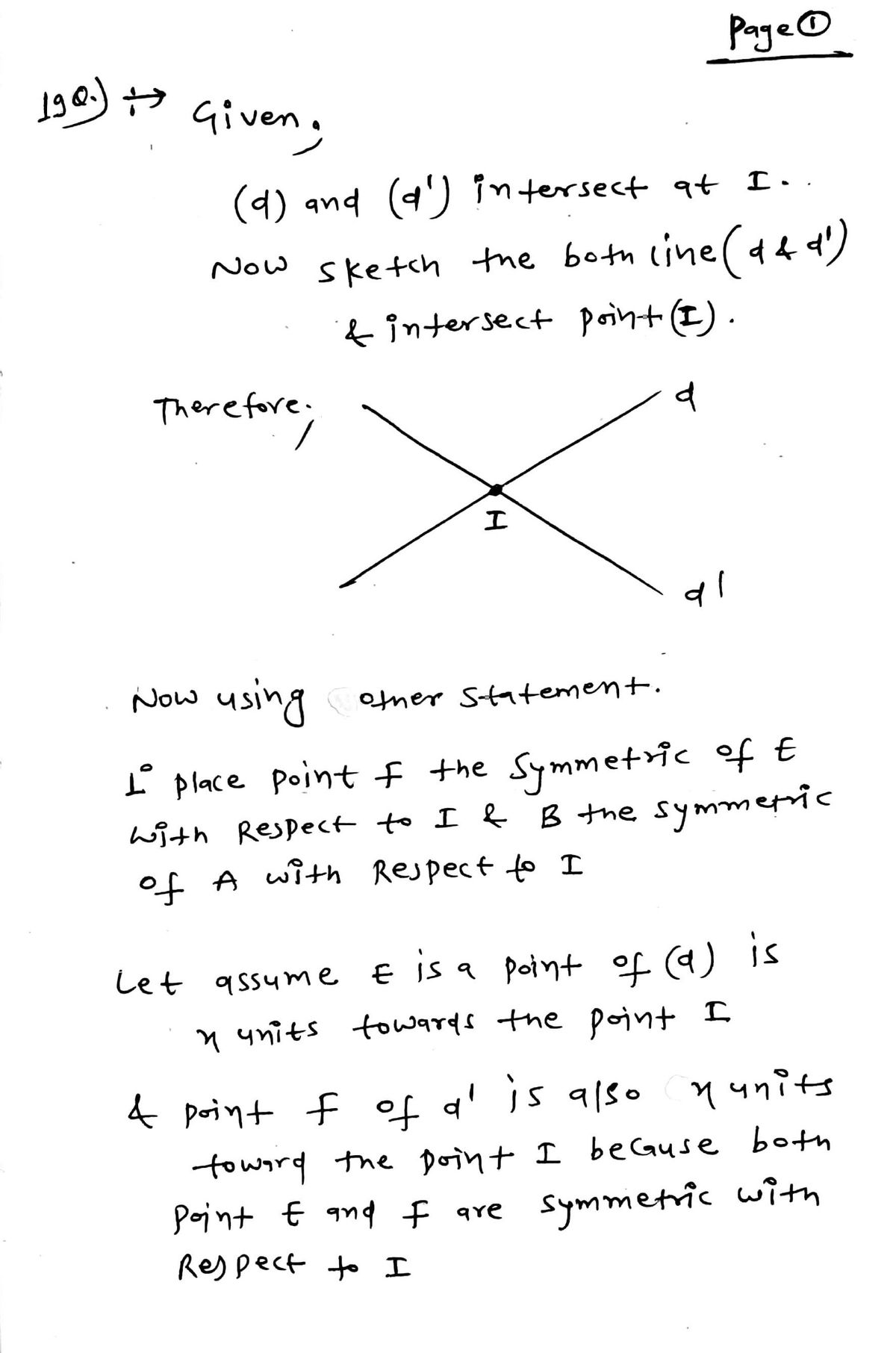 Geometry homework question answer, step 1, image 1