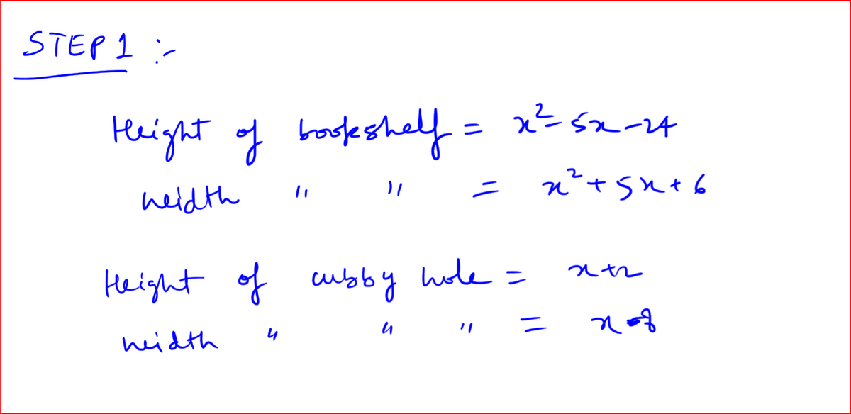 Algebra homework question answer, step 1, image 1