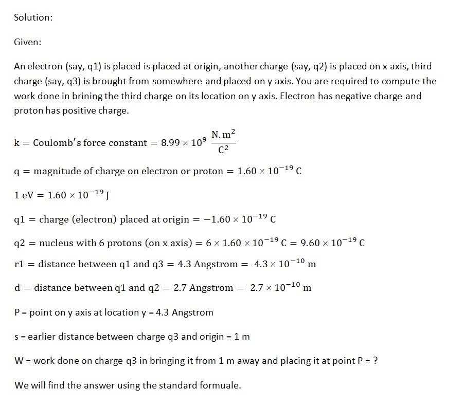 Physics homework question answer, step 1, image 1