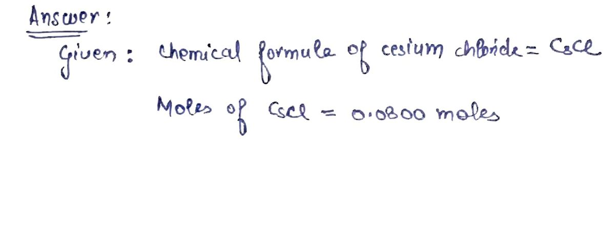 Chemistry homework question answer, step 1, image 1