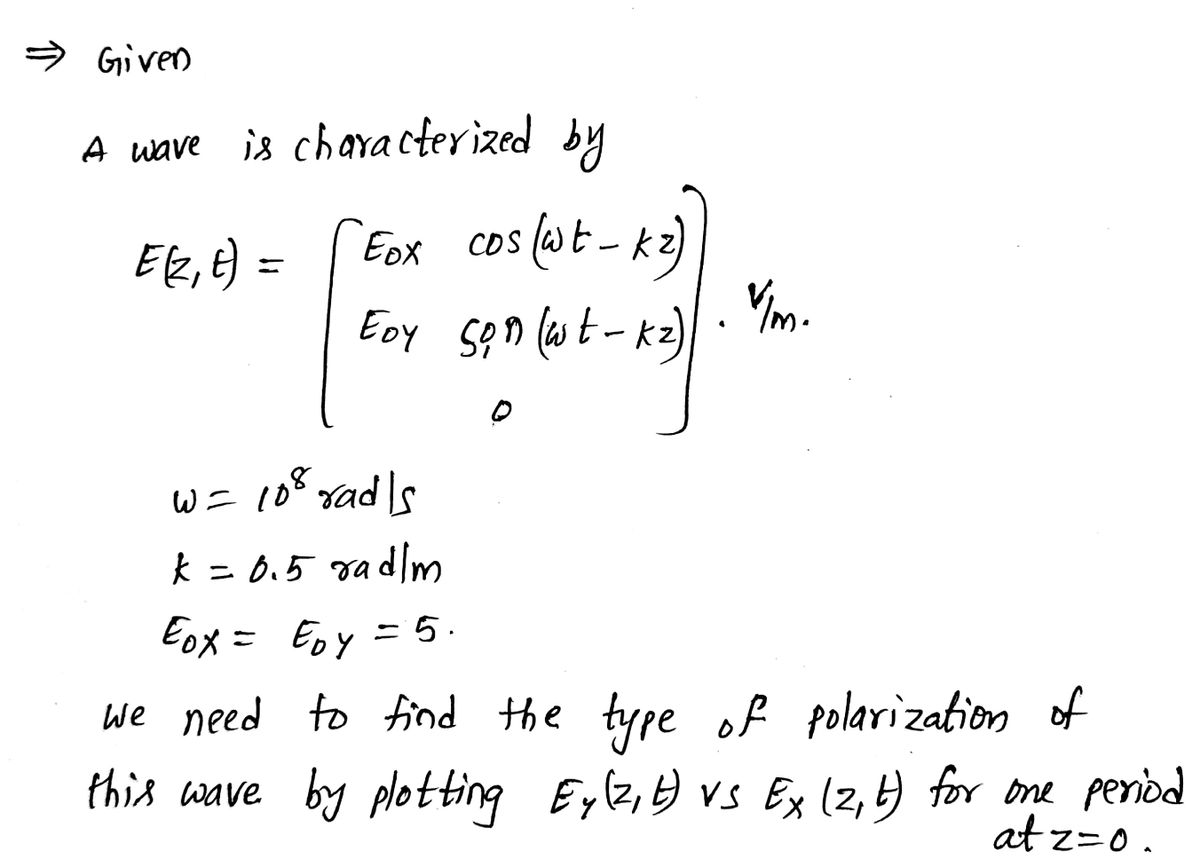 Electrical Engineering homework question answer, step 1, image 1