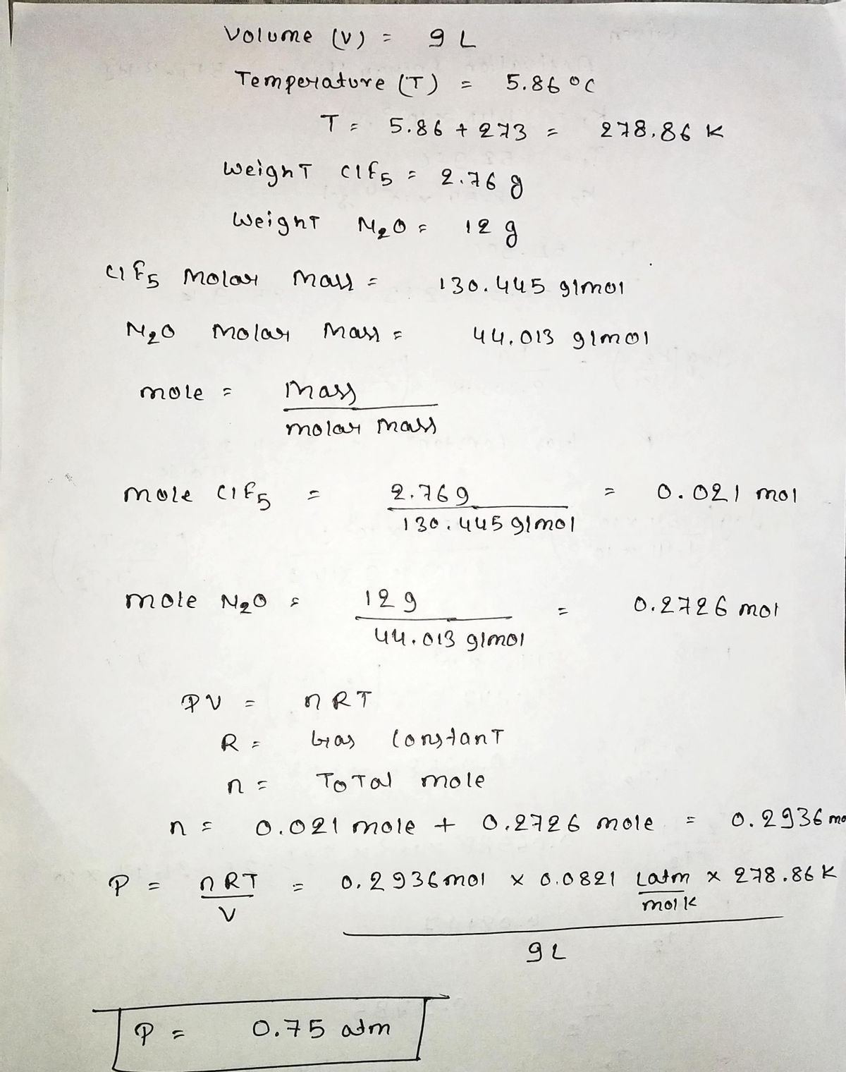 Chemistry homework question answer, step 1, image 1