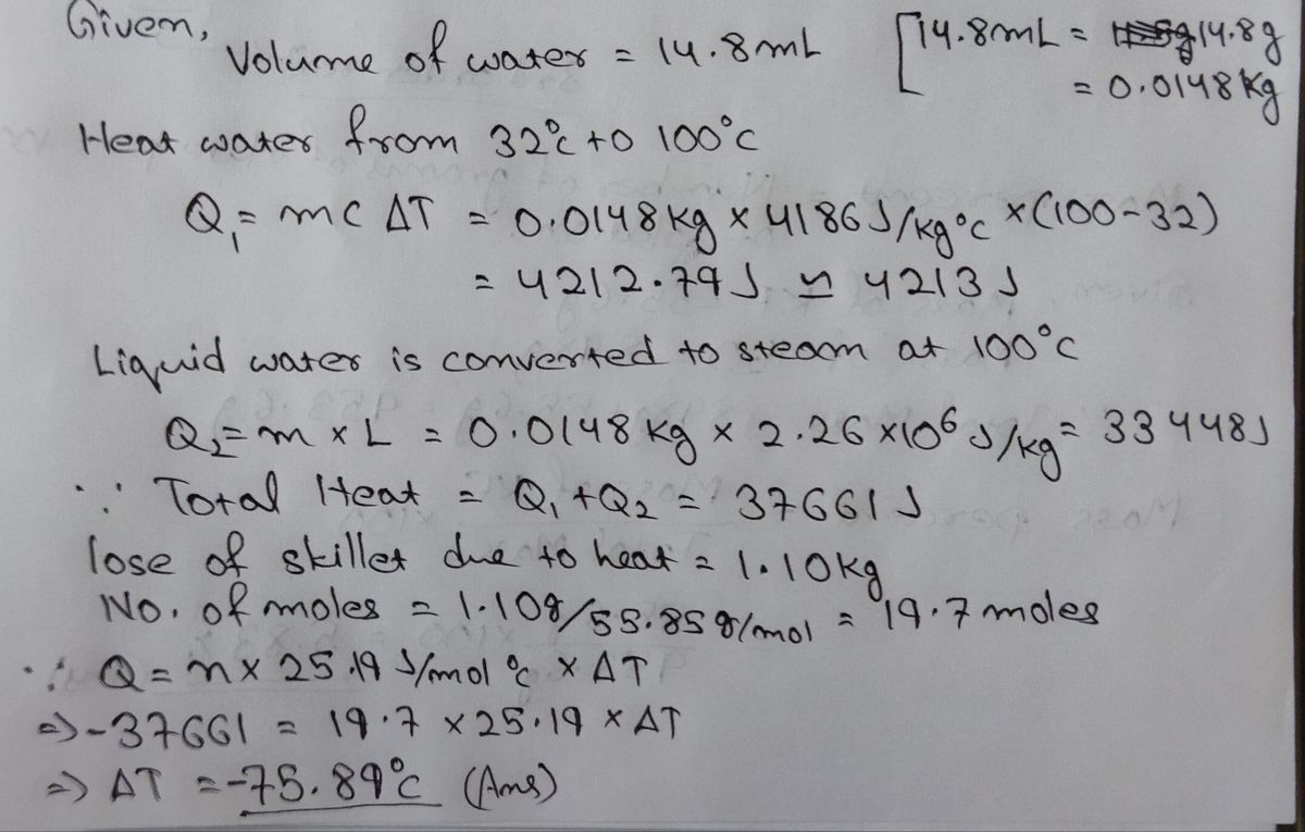 Chemistry homework question answer, step 1, image 1