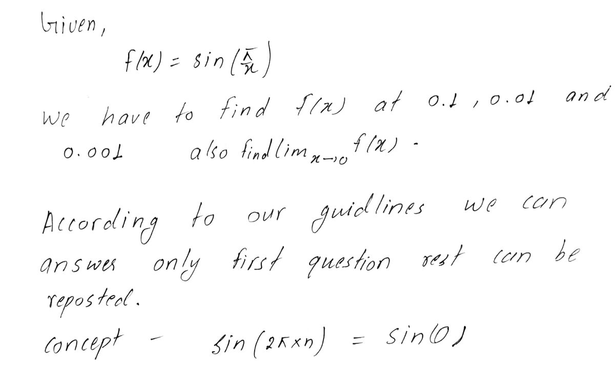 Calculus homework question answer, step 1, image 1