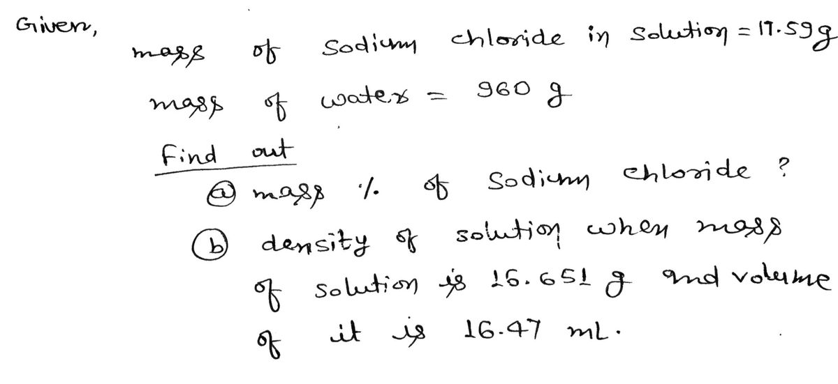 Chemistry homework question answer, step 1, image 1