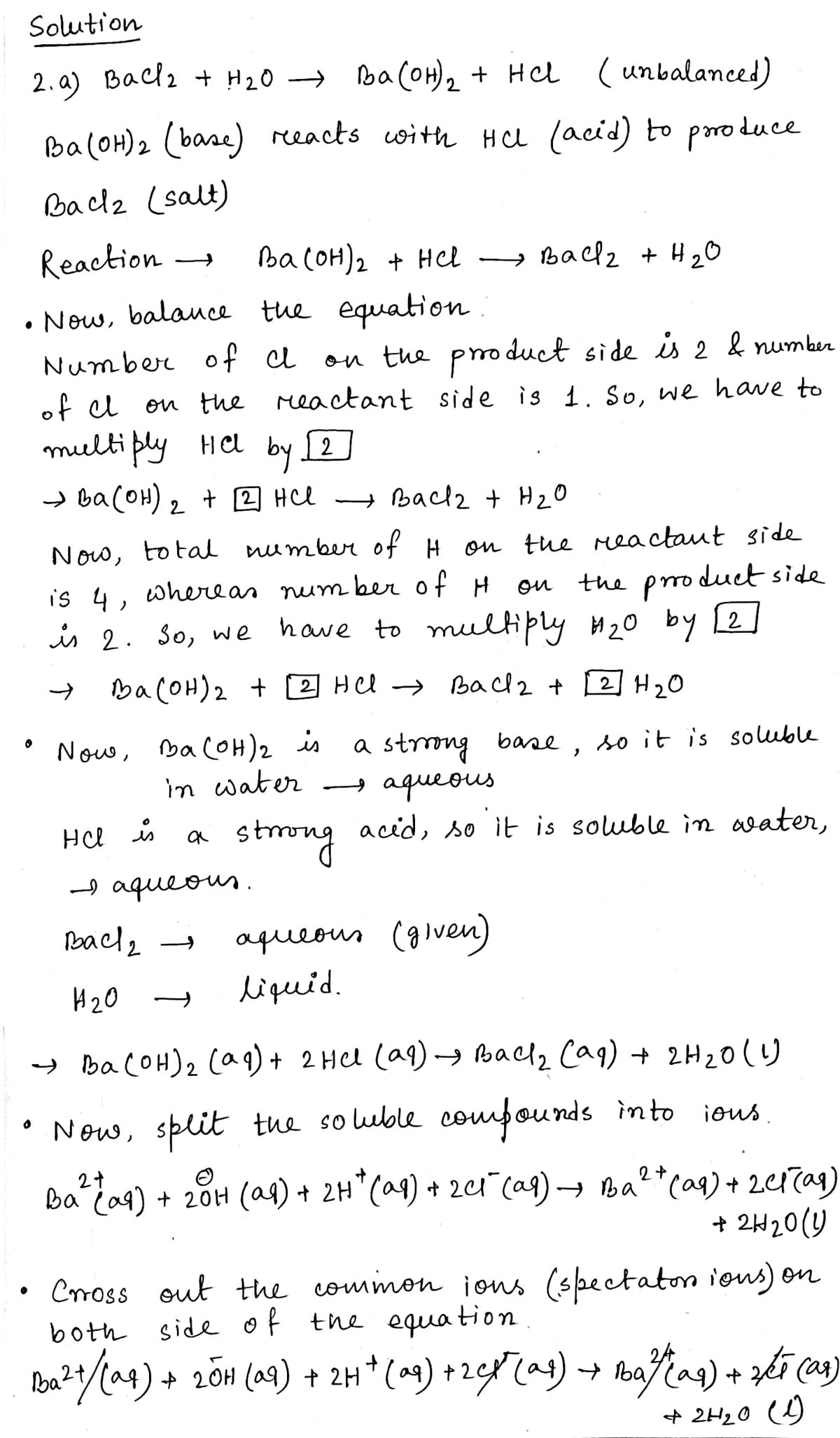 Chemistry homework question answer, step 1, image 1