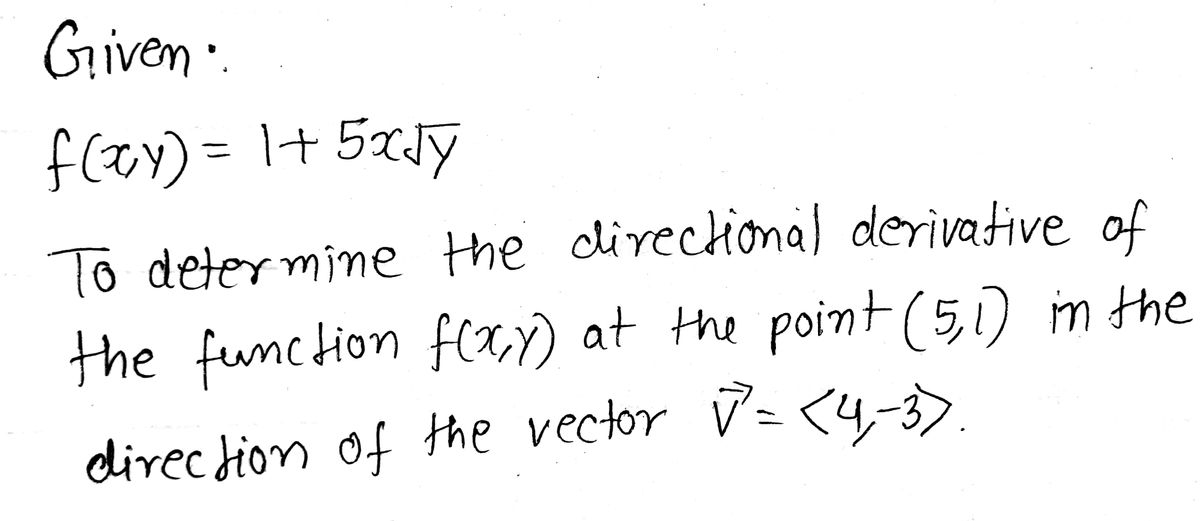 Answered Find The Directional Derivative Of The Bartleby 8810