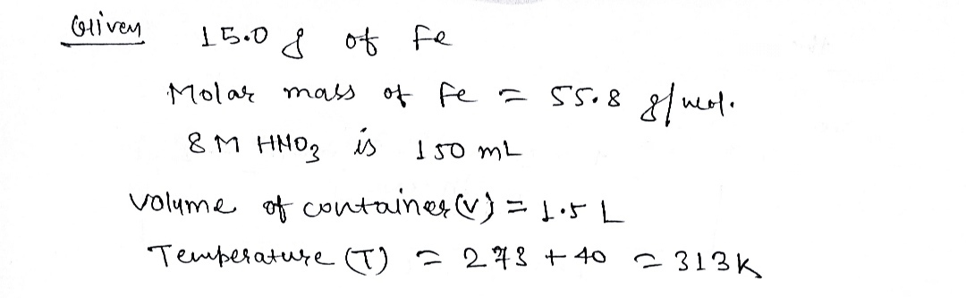 Chemistry homework question answer, step 1, image 1