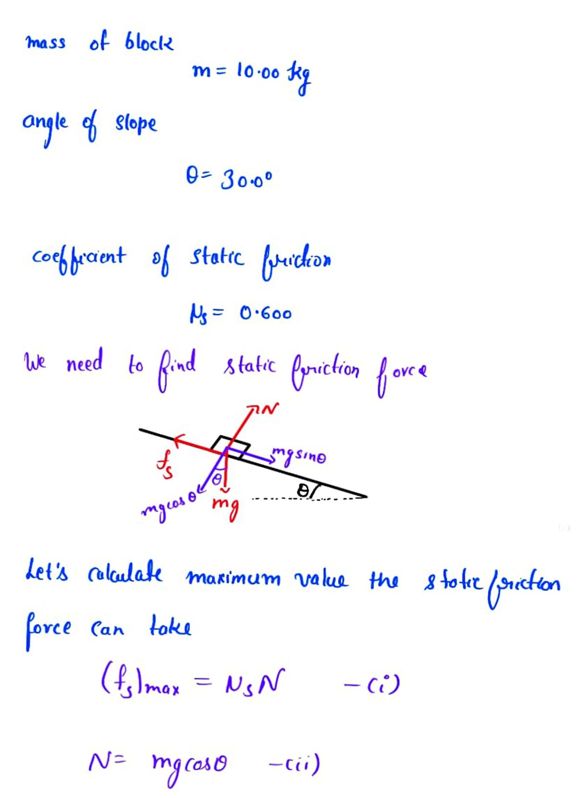 Physics homework question answer, step 1, image 1