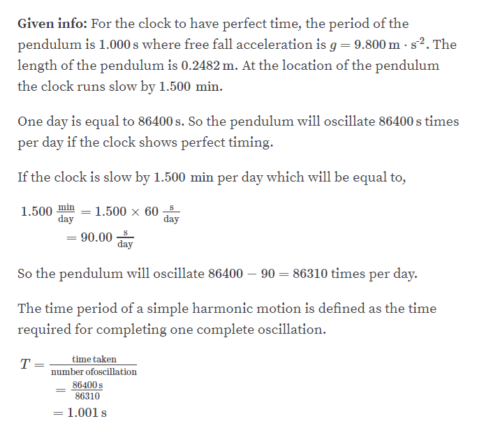 Answered: A Clock Is Constructed So That It Keeps… 