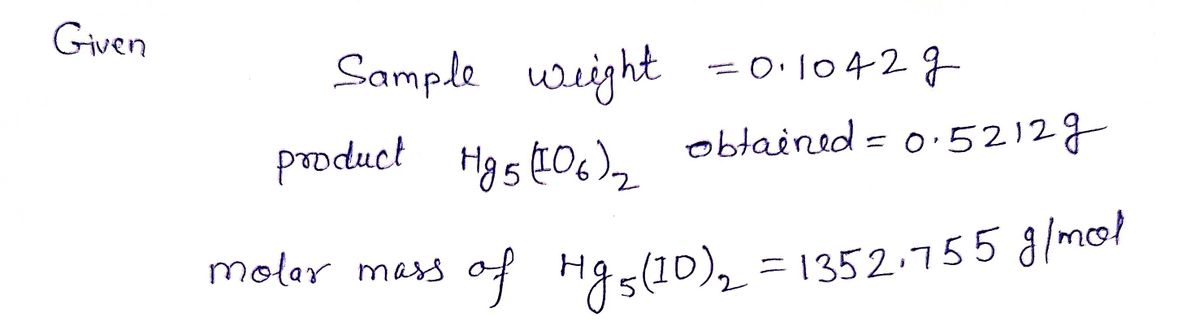 Chemistry homework question answer, step 1, image 1