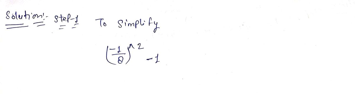 Algebra homework question answer, step 1, image 1