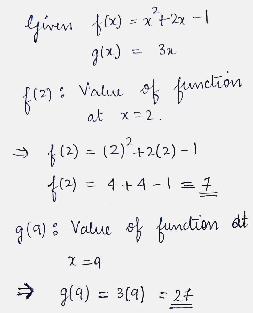 Answered Given F X X 2 2x 1 And G X 3x… Bartleby