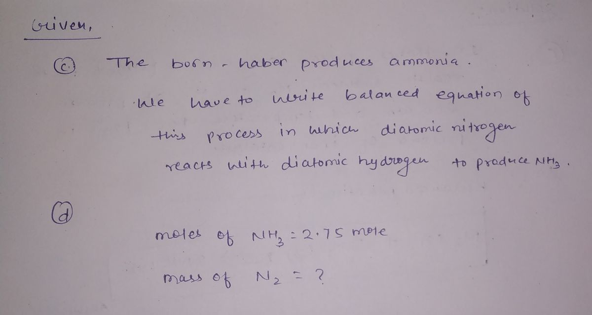 Chemistry homework question answer, step 1, image 1