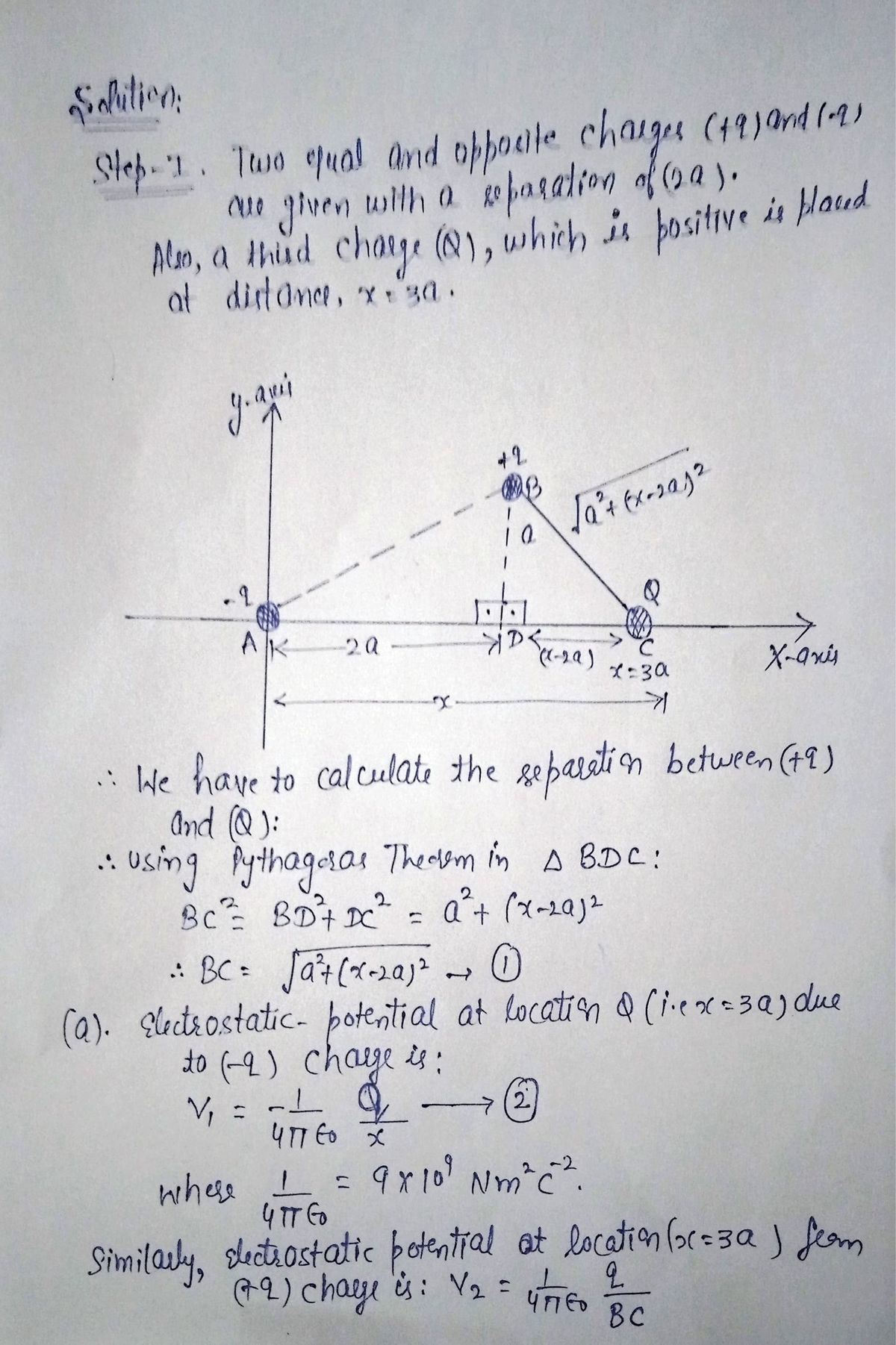 Physics homework question answer, step 1, image 1