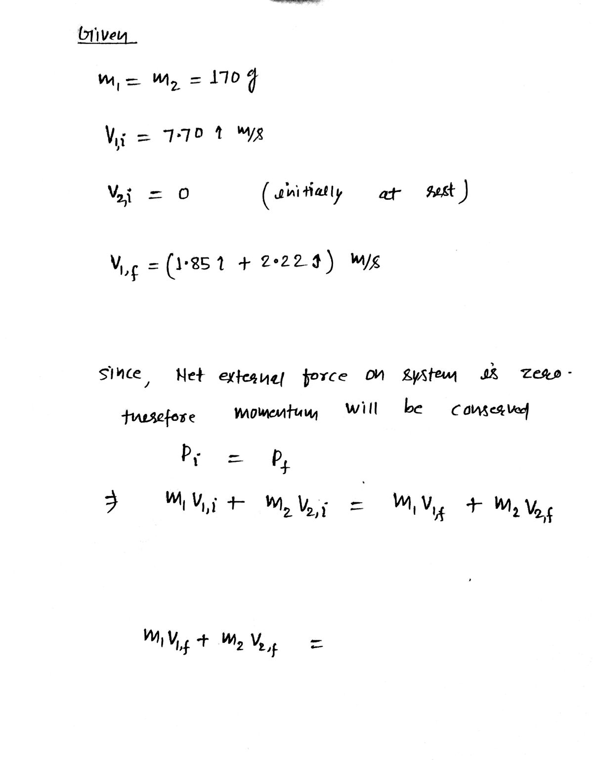 Physics homework question answer, step 1, image 1