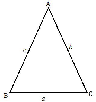 Answered: For triangle ABC with sides a, b, and c… | bartleby