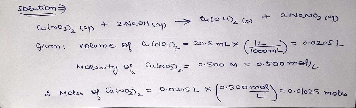 Chemistry homework question answer, step 1, image 1