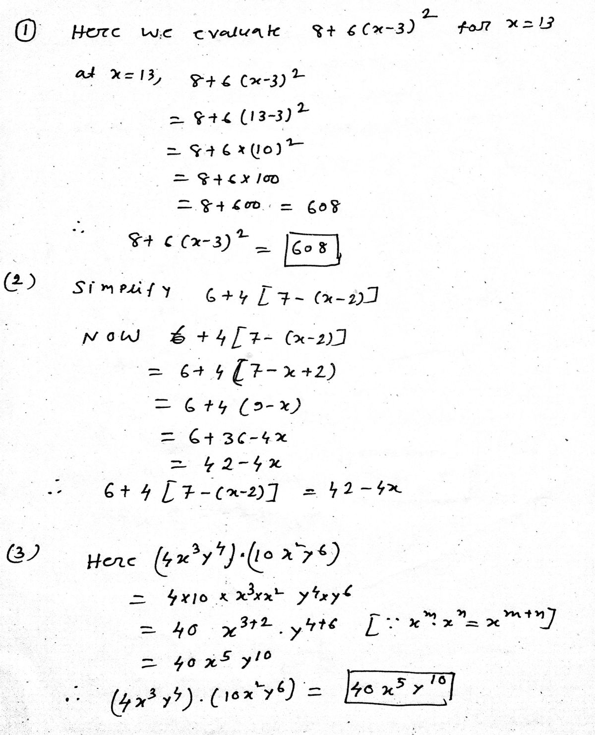 Answered Ate 1 Evaluate 8 6 X 3 For X 13 I Bartleby