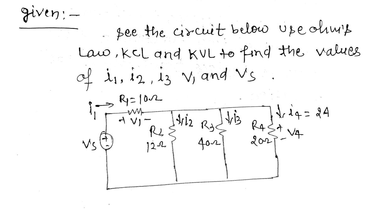 Electrical Engineering homework question answer, step 1, image 1