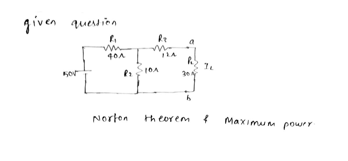 Electrical Engineering homework question answer, step 1, image 1