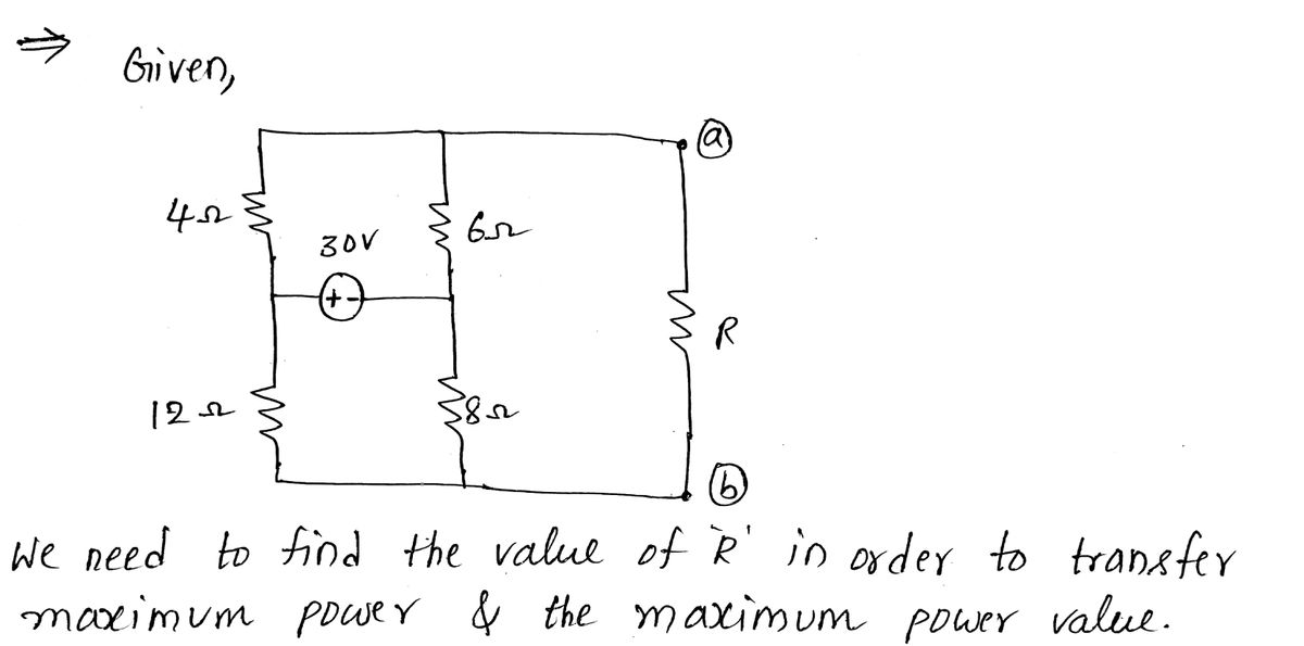 Electrical Engineering homework question answer, step 1, image 1