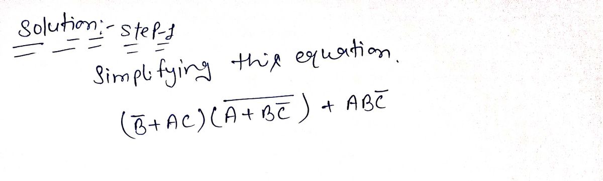 Algebra homework question answer, step 1, image 1