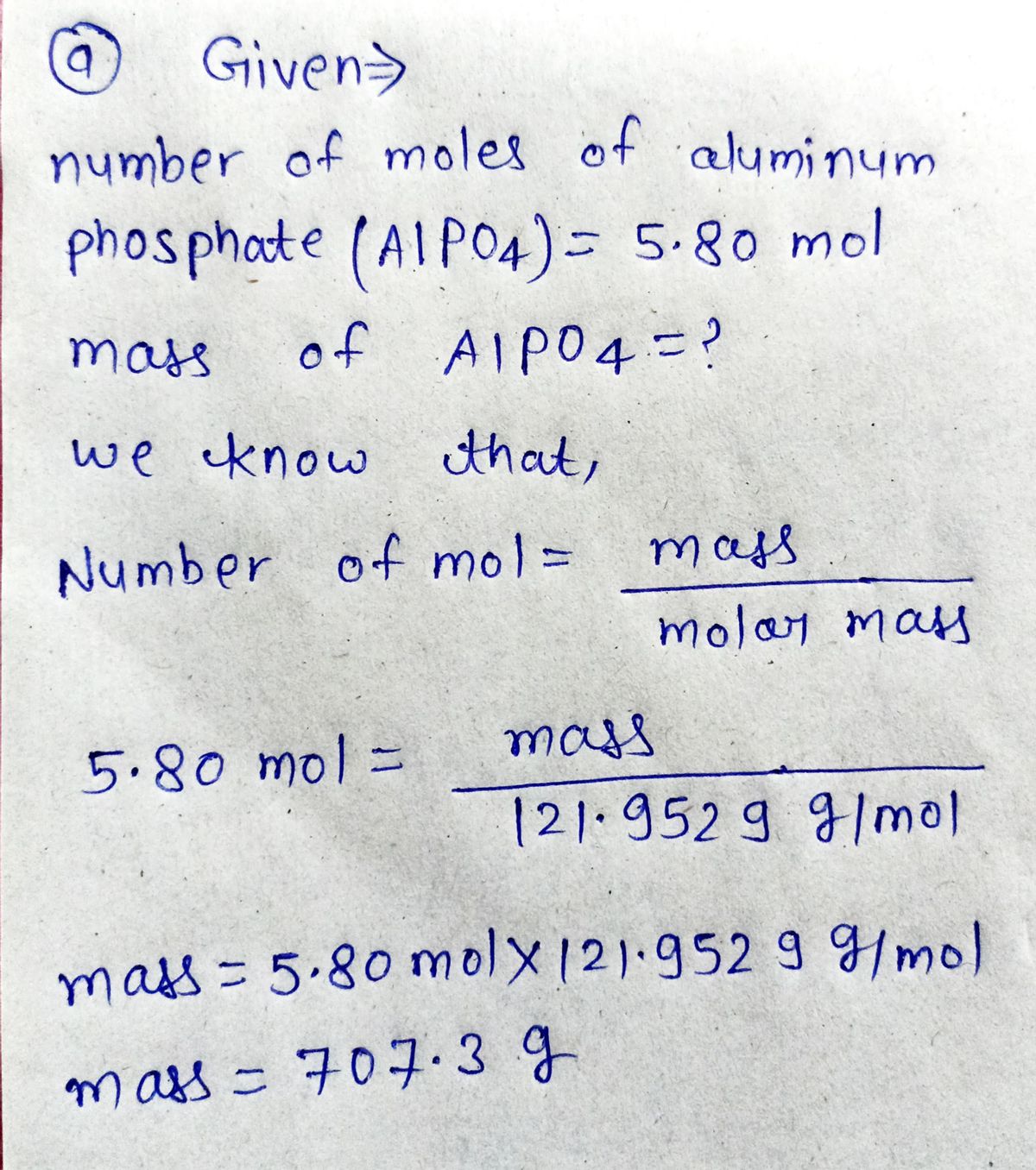 Chemistry homework question answer, step 1, image 1