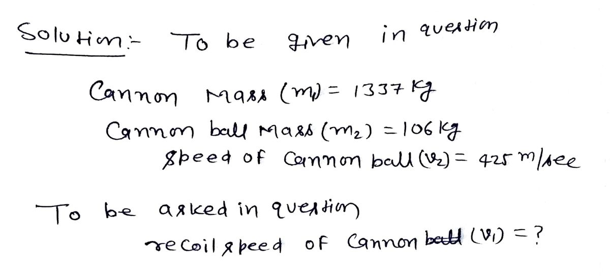 Physics homework question answer, step 1, image 1