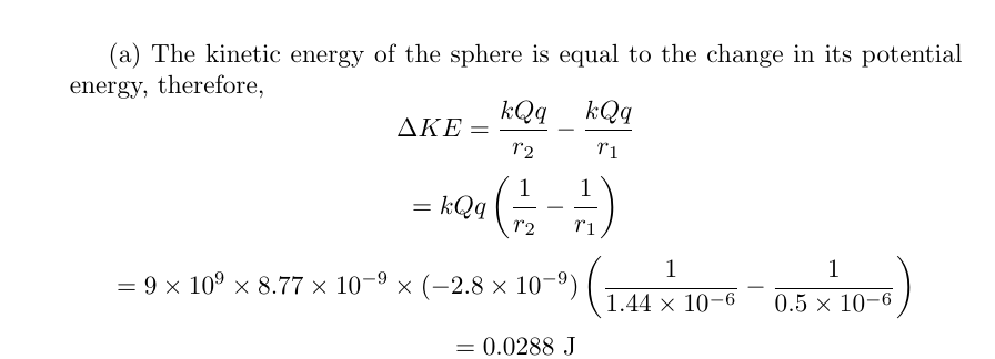 Physics homework question answer, step 1, image 1