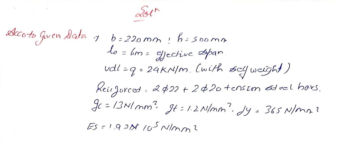 Civil Engineering homework question answer, step 1, image 1